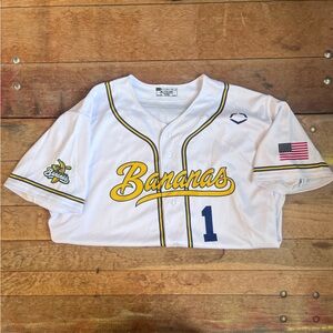 Savannah Bananas White Baseball Jersey